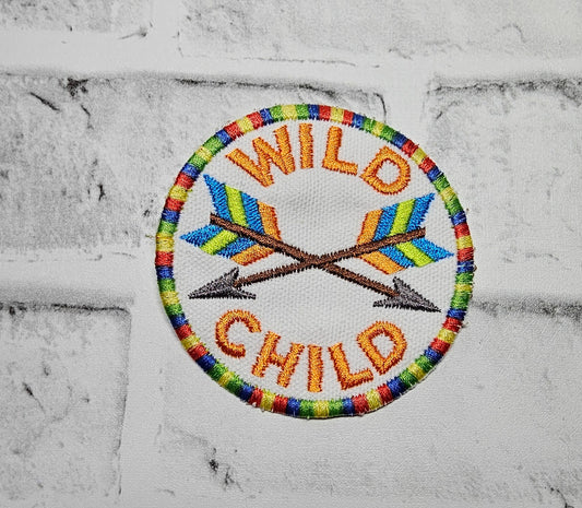 Wild Child Multi Color Border Patch