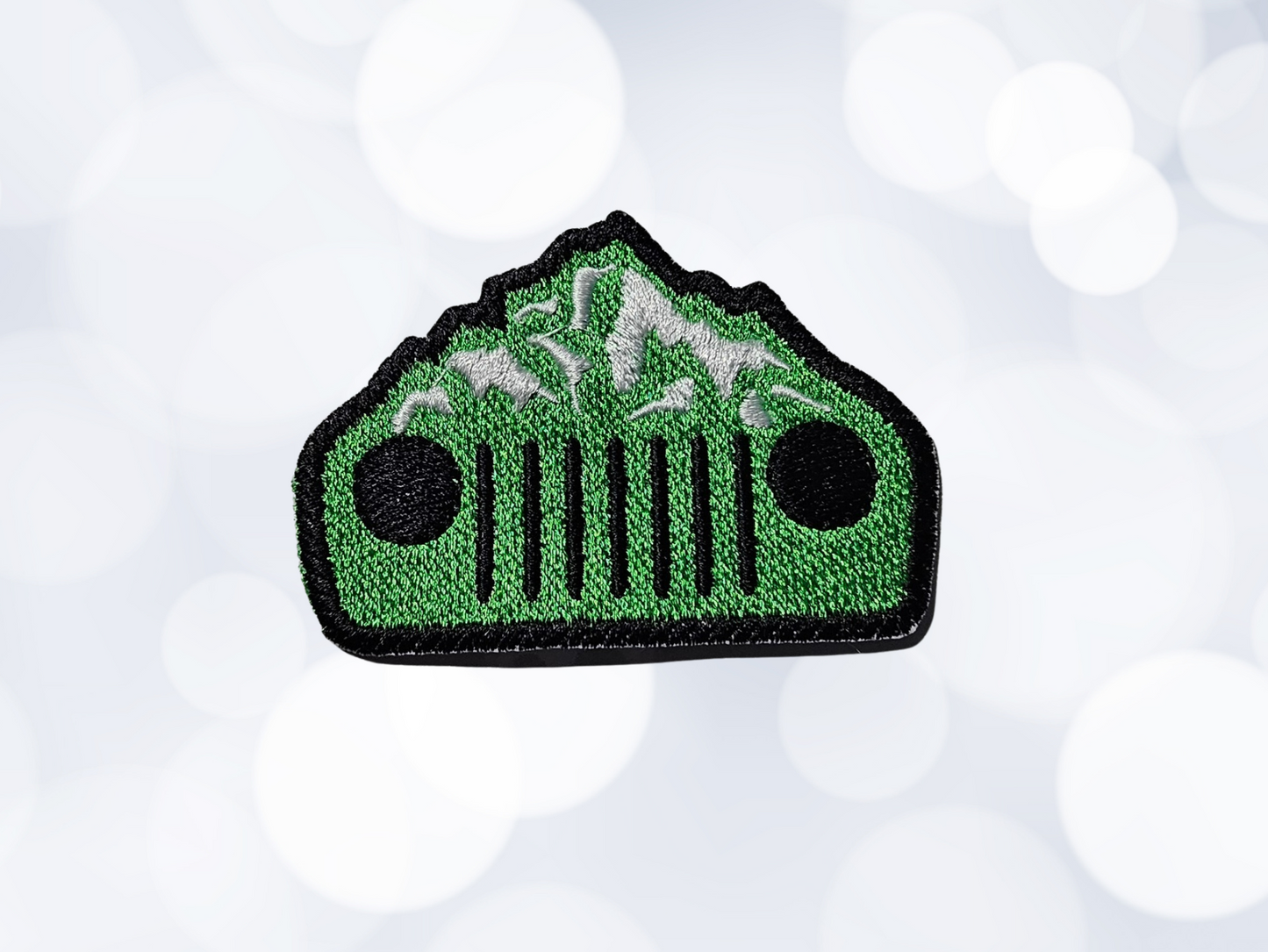 Jeep Mountain Embroidered Iron On Patch