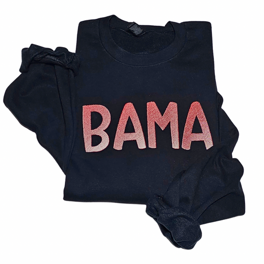 Embroidered Bama Crewneck Sweater