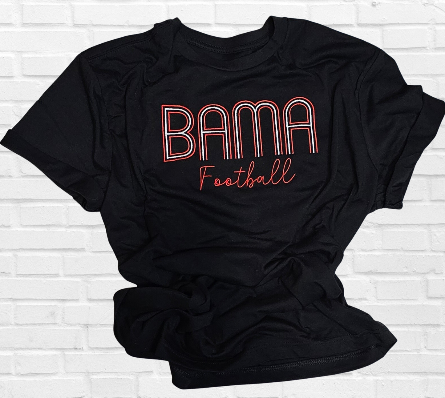 Embroidered Bama Football T-shirt