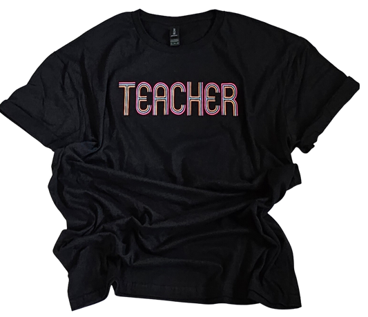Teacher or Nurse Embroidered T-Shirt