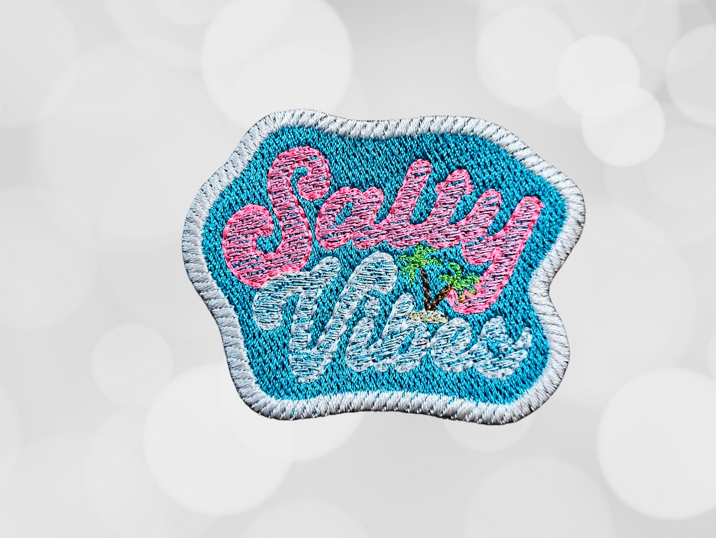 Salty Vibes Embroidered Iron On Patch